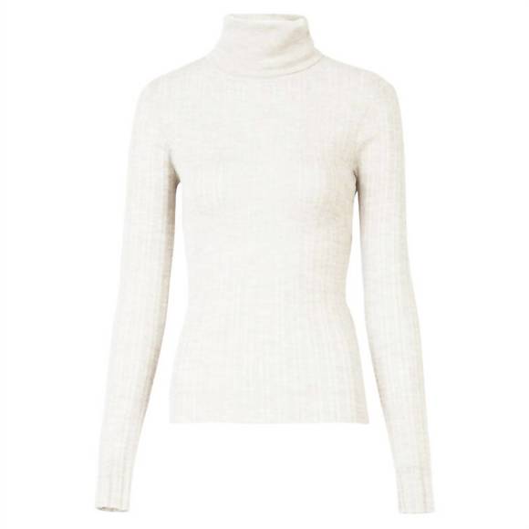 NEW TANYA TAYLOR kayden knit top in chalk